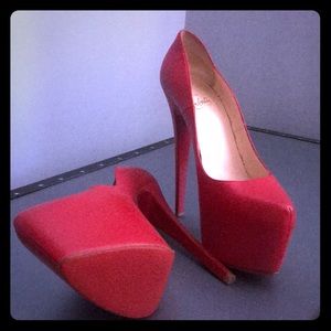 Christian Louboutin high red heels